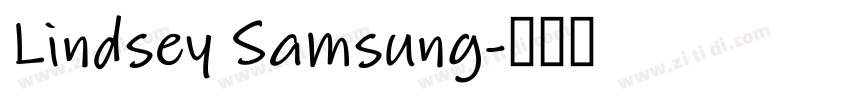 Lindsey Samsung字体转换